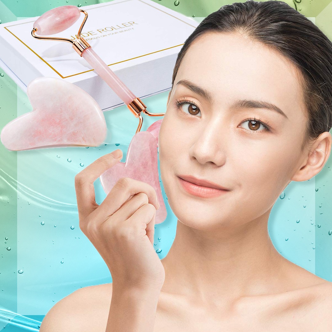 This $20 Face Roller & Gua Sha Set Has 11,180+ Five-Star Amazon Reviews - E! Online - NewsOpener This $20 Face Roller & Gua Sha Set Has 11,180+ Five-Star Amazon Reviews - E! Online